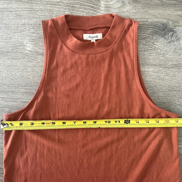 Madwell Rust Color High Neck Basic Top - Picture 2 of 5